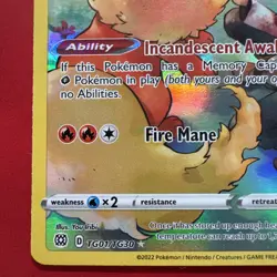 Flareon TG01/TG30 Holo Brilliant Stars Trainer Gallery Pokemon LP - Image 5