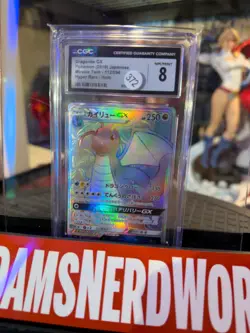 DRAGONITE GX CGC MINT 8 2019 JPN POKEMON MIRACLE TWIN #112/094 HYPER RARE SLAB - Image 1