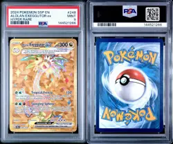 2024 POKEMON SSP EN-SURGING SPARKS HYPER RARE #248 ALOLAN EXEGGUTOR EX PSA 9 - Image 3