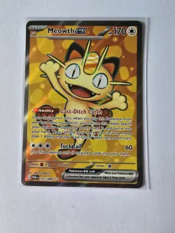 Pokemon TCG Meowth 107/88 Ultra Rare Perfect Order - Image 1