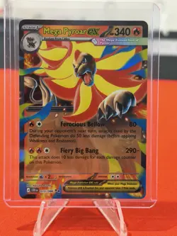 Mega Pyroar ex 15/86 Double Rare Pokemon Chaos Rising ME04 NM - Image 1