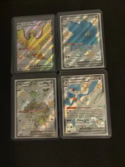 Paldea Fates 4x Full Art Shiny Lot Pokemon TCG Gardevoir Pidgeot Glimmora Rare - Image 1