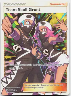 Team Skull Grunt (Full Art) 149/149 Holo Ultra Rare SM Base Set Pokemon NM - Image 1