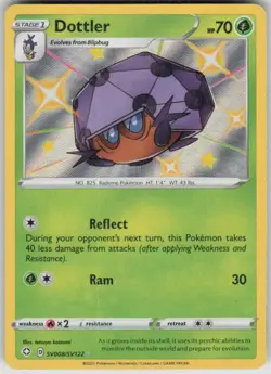 Pokemon Dottler Holo NM/LP Shining Fates: Shiny Vault PKMN SV008/SV122 - Image 1