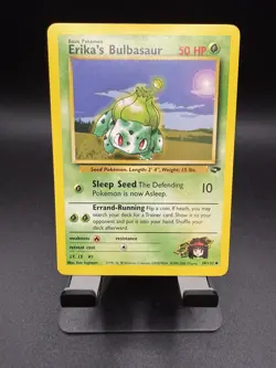 Erika's Bulbasaur Unlimited 39/132 Uncommon Gym Challenge Pokemon NM - Image 1