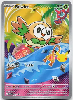 Rowlet 043 Holo Promo ME: Mega Evolution Promo Pokemon Near Mint - Image 1