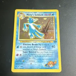 Pokemon TCG Misty's Golduck Gym Challenge Holo Rare 12/132 70 HP English WOTC - Image 1