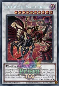 1st ed Black-Winged Assault Dragon SR MP23-EN187 Yugioh - Image 1