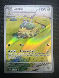 Pokemon TCG Grotle 164/162 Temporal Forces Illustration Rare Card - Image 1
