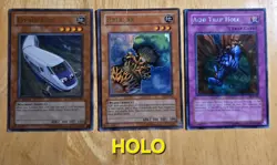 Vintage 1996 YuGiOh Cards Holo Common Mixed Lot of 102 Fair Condition - Image 1