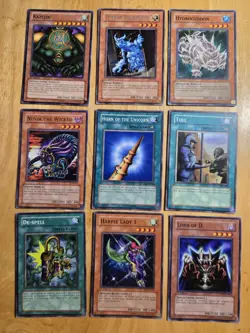 Vintage 1996 YuGiOh Cards Holo Common Mixed Lot of 102 Fair Condition - Image 2