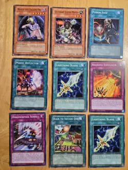 Vintage 1996 YuGiOh Cards Holo Common Mixed Lot of 102 Fair Condition - Image 3