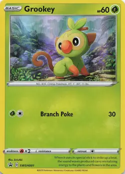 Grookey - Holo Promo SWSH: Sword & Shield Promo Cards SWSH001 NM - Image 1