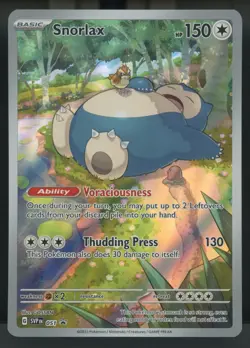 Pokemon Card - Snorlax SVP 051 Scarlet & Violet 151 Black Star Promo NM #0059 - Image 1