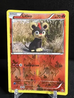 Litleo - 18/106 - Common Reverse Holo - Flashfire - Pokemon Card - Image 1