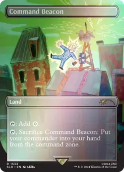 Command Beacon (1533 Rainbow Foil) -Foil Near Mint MTG Secret Lair - Image 1