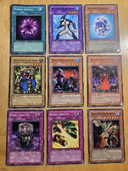 Vintage 1996 YuGiOh Cards Holo Common Mixed Lot of 102 Fair Condition - Image 2