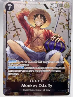 Monkey.D.Luffy (Tin Pack Set Vol. 2) P-075 One Piece Promotion Cards Foil - Image 2