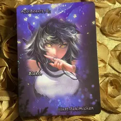 Blake Belladonna RWBY GODDESS BLUE ACG Waifu GIRL Foil Anime Card - Image 4
