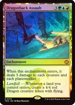 Dragonback Assault Foil Tarkir: Dragonstorm NM MTG - Image 1