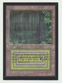 MTG Magic the Gathering International Edition Bayou LP Light Play Condition!! - Image 1