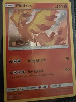 Pokemon Company Moltres SM143 Sun & Moon Promo Holo Promo Basic 120 HP English - Image 2