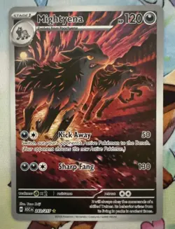 Pokemon Mega Evolution Ascended Heroes Mightyena Illustration Rare 243/217 NM - Image 1