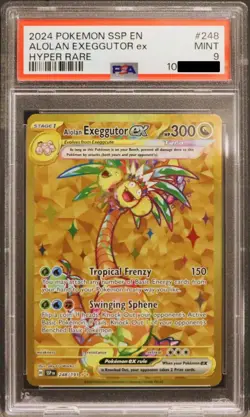 2024 POKEMON SSP EN-SURGING SPARKS HYPER RARE #248 ALOLAN EXEGGUTOR EX PSA 9 - Image 1