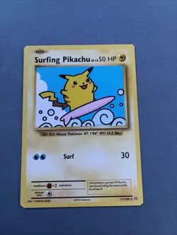 Pokemon TCG Surfing Pikachu 111/108 2016 Evolutions Regular - Image 2