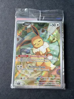 Pokemon TCG Eevee SVP 173 Prismatic Evolutions ETB Full Art Promo Card Sealed - Image 1