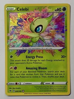 Celebi 009/185 (NM) Amazing Rare Holo SWSH: Vivid Voltage 2020 Pokemon Card - Image 1