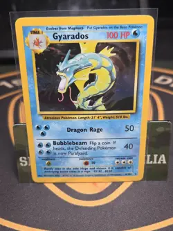 Pokemon TCG Gyrados Base Set 6/102 Holo Rare EX - Image 1