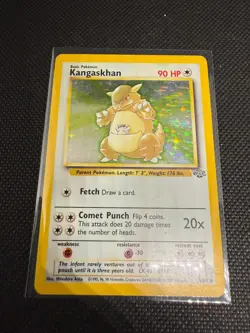 Kangaskhan 5/64 Holo Rare Jungle Pokemon Unlimited Holo Moderately Played - Image 1