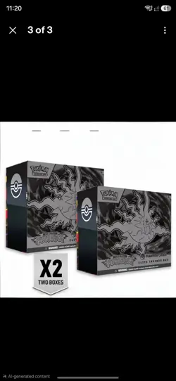 Pokemon Pitch Black Pokemon Center Elite Trainer Box X2 PRESALE 17-07 Preorder - Image 1