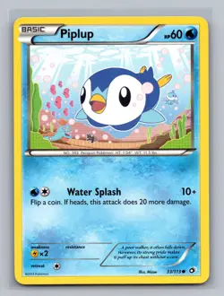 Piplup 33/113 Common Legendary Treasures Pokemon Lightly Played - Image 1