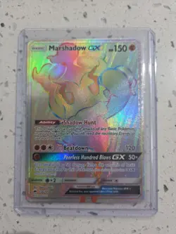 Pokemon Marshadow GX 156/147 Secret Rare Full Art Holo EN Burning Shadows - Image 1