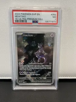 2023 POKEMON SVP EN-SV BLACK STAR PROMO #052 MEWTWO PSA 7 - Image 1