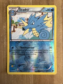 Pokemon TCG Seadra Plasma Freeze 19/116 Reverse Holo Uncommon MP - Image 1