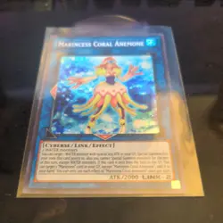 Marincess Coral Anemone Secret Rare RIRA-EN041 Rising Rampage Unlimited Yugioh - Image 1