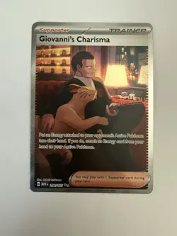 Giovanni's Charisma SV: Scarlet & Violet 151 #204/165 Holo Pokemon Card T3-617 - Image 1