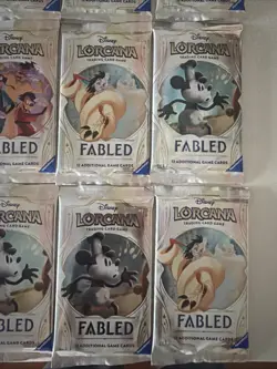 9x Fabled Booster Packs New Sealed Disney Lorcana English Rare 🔥 - Image 4