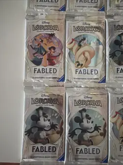 9x Fabled Booster Packs New Sealed Disney Lorcana English Rare 🔥 - Image 5