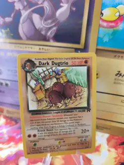 Pokemon Karte Card DARK Dugtrio Dunkles Didgri Team Rocket English Wotc Exc+ - Image 1