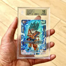 Son Goku FB02-119 Blazing Aura Dbs: Fusion World BGS 10 Pristine - Image 1