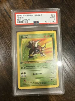 Pokemon TCG Pinsir Jungle First Edition Psa 9 - Image 1