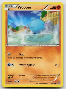 Wooper 38/98 Ancient Origins Pokemon LP - Image 1