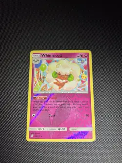 NM Pokemon Whimsicott S&M Unified Minds Rare Reverse Holo 2019 #144/236 - Image 1