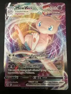 Pokemon TCG Mew VMAX 114/264 Swsh08: Fusion Strike Holo Ultra Rare - Image 1