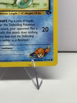 NM 1st Edition Misty's Horsea 87/132 Common Gym Challenge Pokemon - Image 4
