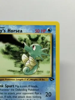 NM 1st Edition Misty's Horsea 87/132 Common Gym Challenge Pokemon - Image 5